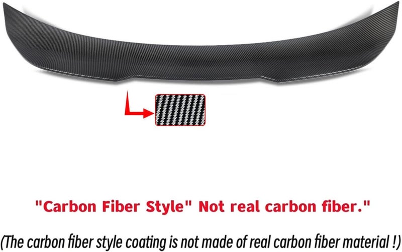 NeespoC Rear Spoiler Fit for BMW 3 Series G20 330i/ 330e/ 340i/ M340i/ M3 G80 2019-2025 Trunk Duckbill Wing, Carbon Fiber Style Coating PSM Type Decklid Lip Exterior Accessories - Image 3